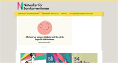 Desktop Screenshot of barnkonventionen.se